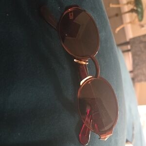 Last Chance! Vintage Metallic Deep Red Kieselstein-Cord Sunglasses